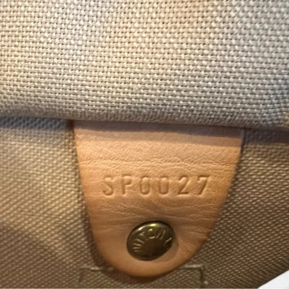 LV Speedy 25 Damier AzurAuthentic Louis Vuitton Satchelwith COA